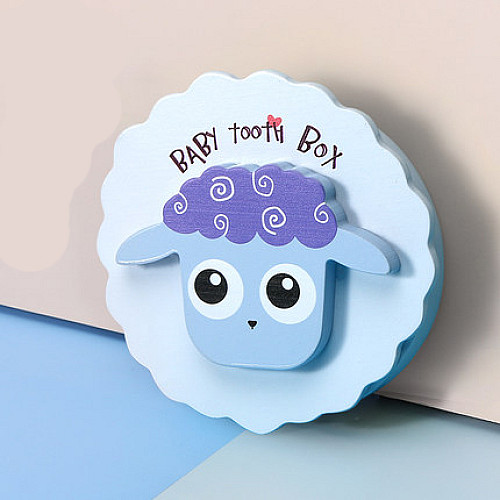Сувенирная коробка для сохранения молочных зубов Argo Baby Tooth Box Барашек Голубой 50260