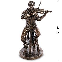 Статуэтка декоративна Скрипаль 24 см Veronese AL84428