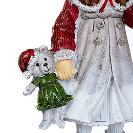 Фигурка декоративная Girl and bear Lefard AL98488