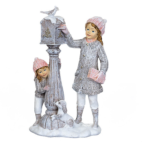 Фигурка декоративная Зимняя парочка Lefard AL98491