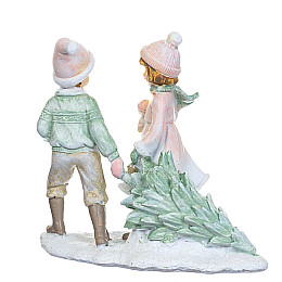 Фигурка декоративная Снежная прогулка Lefard AL98497