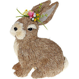 Фигурка интерьерная Rabbit with Flowers 21x13x31 см Bona DP118206