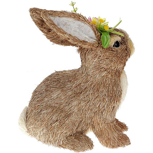 Фігурка інтер'єрна Rabbit with Flowers 21x13x31 см Bona DP118206