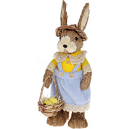 Фігурка інтер'єрна Bunny with a basket 18x14x44 см Bona DP118216