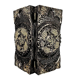 Нарды из дерева с резьбой под стеклом Кавун 58*28*10 см 192302