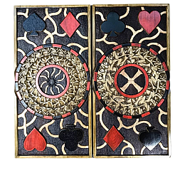 Нарды ручной работы Кавун 60*30*8 см 190342