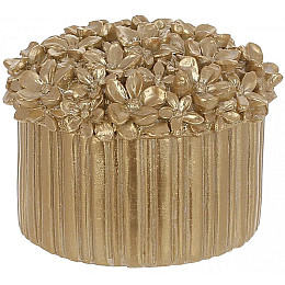 Декоративна шкатулка Квіти Сирені Gold 10х10х18 см DP219293 BonaDi