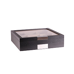 Шкатулка для хранения галстуков Salvadore Tie/6070/9.OAK.BL Черный (Tie/6070/9.OAK.BL)