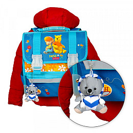 М'яка світловідбиваюча іграшка-талісман Refloactive Ведмедик 10х6 см Сріблясто-синій (FT24997174064845-9201)