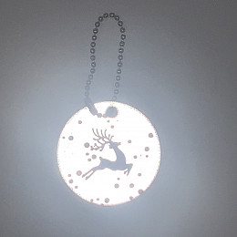 Световідбиваюча підвіска Добра Казка Олень 6 см Різнокольоровий (FT51436430984028)