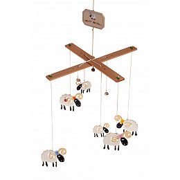 Мобиль деревяный Добра Казка Барашки 30 см Разноцветный (FT77573116811809)