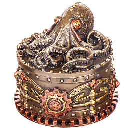 Декоративна шкатулка міні Octopus ювелірна коробка 10х10 см Veronese