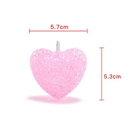 Гірлянда B-Led Серця 20 лампочок на 3м від мережі рожеві