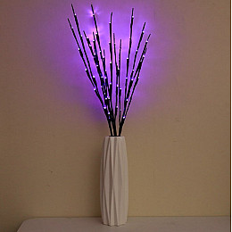 Светодиодная гирлянда светильник Ветка B-Led фиолетовый от батареек