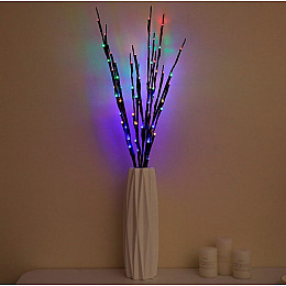 Светодиодная гирлянда светильник Ветка B-Led разноцветный от батареек 70 см