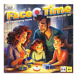 Развивающая настольная игра "Face Time" Danko Toys FT-01-01 со звоночком