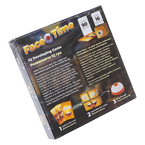 Развивающая настольная игра "Face Time" Danko Toys FT-01-01 со звоночком