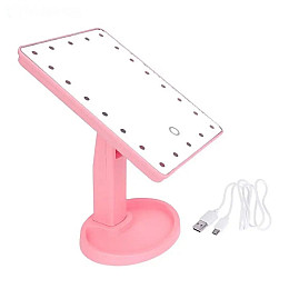 Зеркало VigohA LED 22led 360° Рожевий