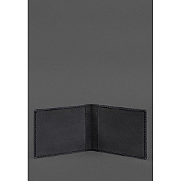 Кожаная обложка для служебного удостоверения Национальной гвардии BlankNote Черная