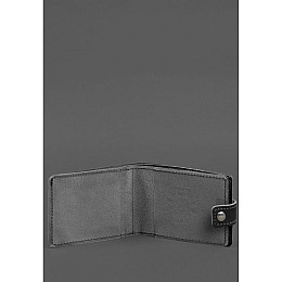 Кожаная обложка-портмоне на удостоверение ДСНС BlankNote черная