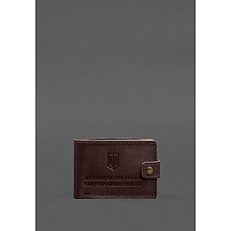 Кожаная обложка-портмоне на удостоверение ДСНС BlankNote бордовая