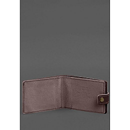 Кожаная обложка-портмоне на удостоверение ДСНС BlankNote бордовая