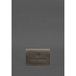 Кожаная обложка для пенсионного удостоверения BlankNote темно-бежевая