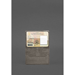 Кожаная обложка для пенсионного удостоверения BlankNote темно-бежевая