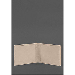 Кожаная обложка для служебного удостоверения Национальной гвардии BlankNote Светло-бежевая