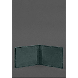 Кожаная обложка для служебного удостоверения Национальной гвардии BlankNote Зеленая