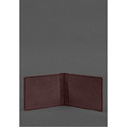 Кожаная обложка для служебного удостоверения Национальной гвардии BlankNote Бордовая