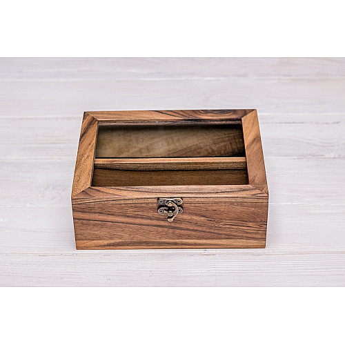 Деревянная коробочка для хранения очков ecoWalnut 180х141х67 мм