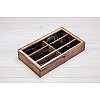 Органайзер коробочка на 6 ячеек для зберігання окулярів ecoWalnut 353х208х67 мм