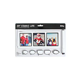 Фоторамка BeriDari Життя в коміксах 23х9 см Білий (3630)