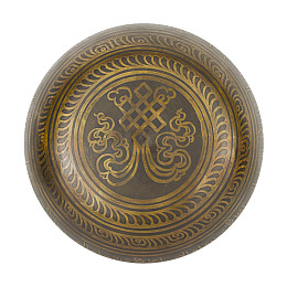 Поюча чаша Kailash 167x167x72 мм Античний Бронзовий (27701)