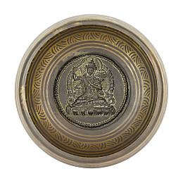 Поюча чаша Kailash 167x167x72 мм Античний Бронзовий (27701)