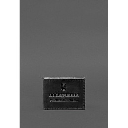 Обкладинка для посвідчення BlankNote УБД чорна Crazy Horse