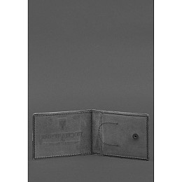 Обкладинка для посвідчення BlankNote УБД чорна Crazy Horse