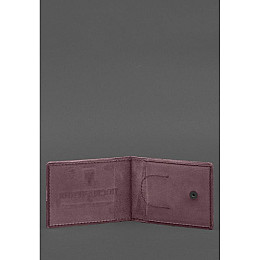 Обкладинка для посвідчення BlankNote УБД бордова Crazy Horse