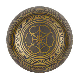 Поющая чаша Kailash Манджушри 167x167x73 мм Античний Бронзовий (27709)