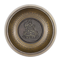 Поющая чаша Kailash Манджушри 167x167x73 мм Античний Бронзовий (27709)