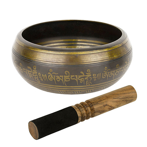 Поющая чаша Kailash 165х165х71 мм Античний Бронзовий (27711)