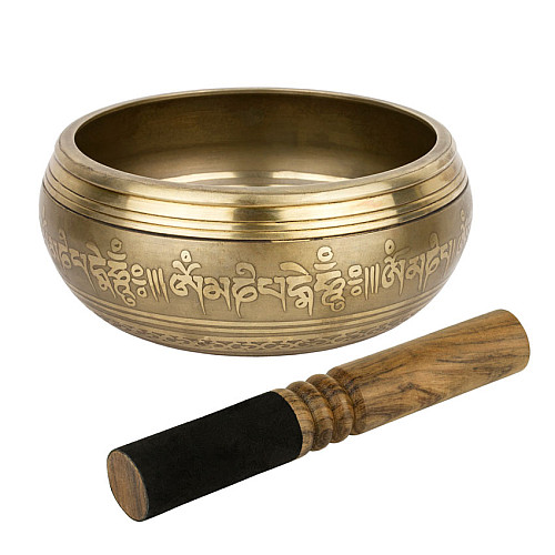Поющая чаша Kailash тибетская 165х165х73 мм Бронзовый (27716)