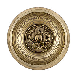 Поюча чаша Kailash тибетська 165х165х73 мм Бронзова (27716)