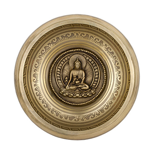 Поющая чаша Kailash тибетская 165х165х73 мм Бронзовый (27716)