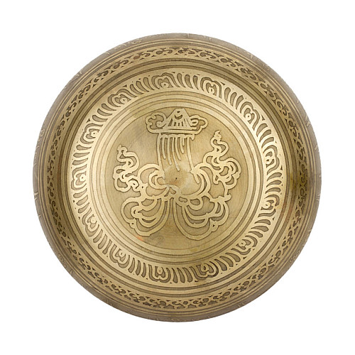 Поющая чаша Kailash тибетская 165х165х73 мм Бронзовый (27716)