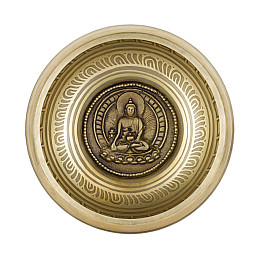 Поющая чаша Kailash тибетська Будда 165х165х72 мм Бронзова (27717)