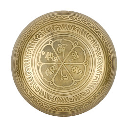 Поющая чаша Kailash тибетська Будда 165х165х72 мм Бронзова (27717)