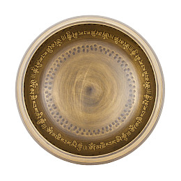Поющая чаша Kailash Тибетська Шуньята Мантра 170х170х83 мм Бронзова (27740)