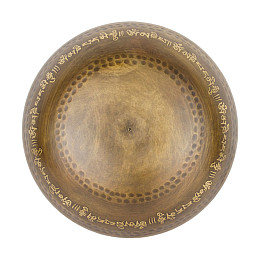 Поющая чаша Kailash Тибетська Шуньята Мантра 170х170х83 мм Бронзова (27740)